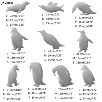 10 Formų Epoksidine Derva, Glaistas Mini Pingvinas Modeliavimo Silikono Formos Landspace Įdarai Sakai Papuošalai Įdarai 
