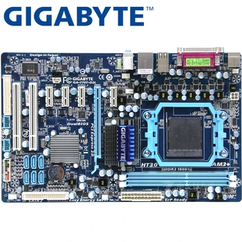 GIGABYTE GA-770T-D3L Darbastalio Plokštė 770 Socket AM3 DDR3 8G Už Phenom II Athlon II ATX Originalus Naudojami 770T-D3L 