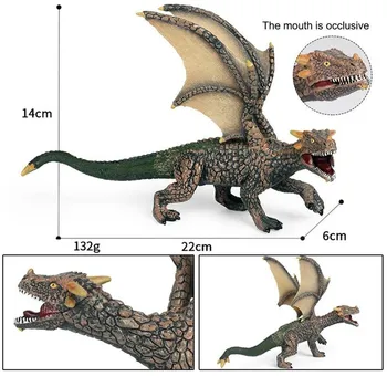 Dinozaurų Modelio Vaikų Modeliavimas Dinozaurų Drakono Medžioklė Pvc Naktį Toy Dragon Plastiko Papuošalai Dinozaurų Žaislai Karo Z1O9 