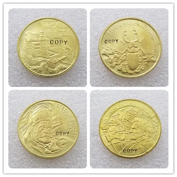 1997 monetų rinkinį-visi 4 VNT. (Strzelecki,Pieskowa Skala,karalius Batoras,jelonek rogacz) KOPIJA 