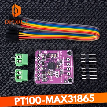 DFORCE MAX31865 PT100 Už Arduino 3V~5V RTD-to-Digital Converter Valdybos Termopora Temperatūros Jutiklis Stiprintuvo Modulis