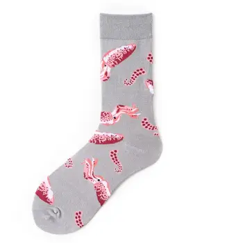 Europos ir Amerikos naujo produkto banga prekės vyriškos kojinės asmeninį žemės riešutų filė, jūros gėrybių serijos poros medvilninių kojinių 