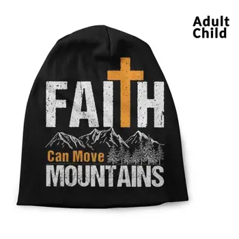 Tikėjimas Gali Perkelti Kalnus Megzti Dangtelis Atsitiktinis Beanies Hip-Hop Skrybėlę Tikėjimą, Bibliją, Jėzus, Dievas Kalnų Stichijos Krikščionių Biblijos Stichijos Meilės