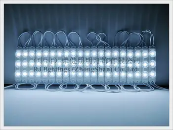 AC 110V / AC 220V įvesties LED apšvietimo modulis, įpurškimo 75mm(L)*kaip 14mm(W)*8mm(H) SMD 2835 3 LED 1.8 W IP65 vandeniui LED ženklas modulis
