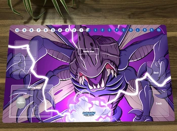 Digimon Dvikova Playmat Kabuterimon Prekybos Kortų Žaidimas, Mat DTCG CCG Pelės Kilimėlis Stalas Trinkelėmis TCG Žaidimų Žaisti Mat & Kortelės Zonų Nemokamai Krepšys