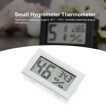 1Pc Mini Patalpų Termometras Skaitmeninis LCD Temperatūros Jutiklis Drėgmės Matuoklis Termometras su Drėgmėmačiu Gabaritas Termometrai 