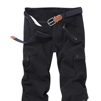 Krovinių Kelnės Vyrams Streetwear Negabaritinių S-9xl Atsitiktinis Kelnės, vyriški Prarasti Multi-pocket Plauti Kombinezonai Lauko Atsitiktinis Kelnės Kelnės 