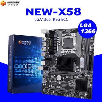 HUANANZHI X58 LGA 1366 plokštė paramos REG ECC serverio atmintį ir xeon 