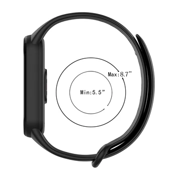 Silikonas/TPU Smartwatch Juosta Dirželis Išmaniųjų Laikrodžių Apyrankės Sporto Žiūrėti Pakeitimo Riešo Diržas Xiaomi Mi Band 3 4 5 6 