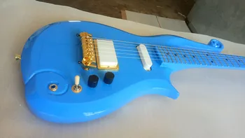 Sandėlyje ! karšto pardavimo aukštos kokybės blue Prince debesų Elektrinė gitara Nekilnojamojo nuotraukos Parama pagal užsakymą nemokamas pristatymas 