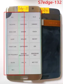 SAMSUNG Galaxy S7 krašto Ekranas Touch Screen G935f LCD G935A Ekrano Pakeitimas G935W G935FD skaitmeninis keitiklis Asamblėja 
