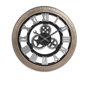 Retro Metalo Sieninis Laikrodis Šiaurės Kūrybos Mechaninė Skurdus Baras Dekoratyvinės Sienų Laikrodis Reloj De Sumalti Kambarį Apdaila MM50WC 
