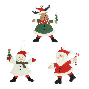 Sniego Santa Claus Angelas Kalėdų Eglučių Papuošalai Kabinti Karolius, Geležies Amatų Naujųjų Metų 2022 Kalėdų Dekoro Namų Šaliai Dekoro 