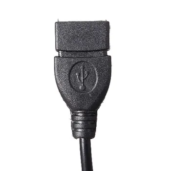 1PC Naują Universalią 3,5 mm Male Audio AUX Lizdas, USB 2.0, A Tipo Moterų OTG Konverteris Adapterio Kabelis, Skirtas Automobilių Aukštos Kokybės Didmeninės 
