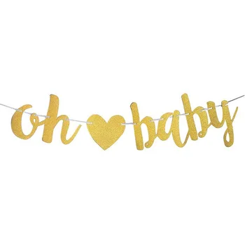 Oh Baby Spausdinami Popieriaus Puodeliai Baby Shower Dekoro Lyčių Atskleisti Šalies Nėštumo Gimtadienio Apdailos Vaikas Baby Shower 