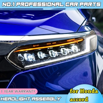 Automobilių aksesuarai Honda accord 2018 m. VISI žibintai, LED ŽIBINTAI Honda accord VISI LED šviesos su dinamiškas posūkio signalo
