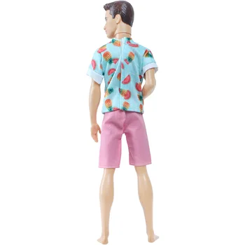 BJDBUS Rankų darbo Lėlės Aprangą, Vasaros Vaisių Marškinėliai Rožinės Kelnės Kasdien Paplūdimio Dėvėti Drabužius Barbie Lėlės Draugas Kenas Lėlės Vaikas Žaisti Žaislas 