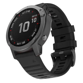 Greito Atleidimo Sporto Silikono Riešo juostos WristStrap Garmin Fenix 6X 6X pro Mados Smart Watch Priedai 