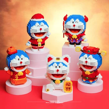 Balody 16144 Anime Doraemon Pasisekė Likimo Katės Robotas Gyvūnų Pet Mini Diamond Blokų, Plytų Pastatas Žaislas Vaikams, Dovana, ne Lauke 