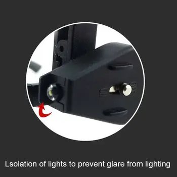 1X Reguliuojamas LED Akinius Dėmesio Klipą Akinių Lempa Skaitymui Naktį Šviesos RC 