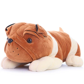 Pliušinis žaislas modeliavimas šuo mielas šarpėjų Buldogas aukštos kokybės minkštas įdaryti pliušinis gyvūnų lėlės gimtadienio dovana, namų puošybai 20cm 18 