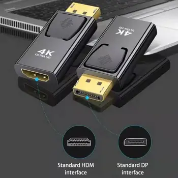 DisplayPort DP HDMI-suderinama Adapteris Vyrų ir Moterų Mini Konverteris Belaidžio ryšio Adapteris, Vaizdo Garso PC Nešiojamas TELEVIZIJA Projektorius 