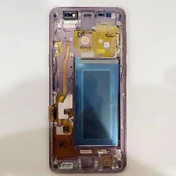 Samsung Galaxy S9 LCD Su Rėmu G960 G960F G960A G960U Touch Screen Touch Ekranas Surinkimas Su linija ar taškų 