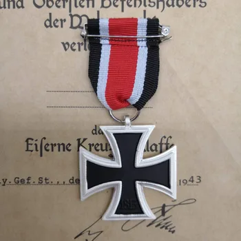 Vokietija 1939 Geležies Kryžiaus 2-os Klasės su Kaspinu I Pasaulinio Karo Karinės Apdailos Deutschland Eisernes Kreuz II. Klasse EK2 