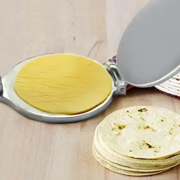 22CM Tortilla Maker Paspauskite Sulankstomas Aliuminio Namuose Pyragas Priemonės 
