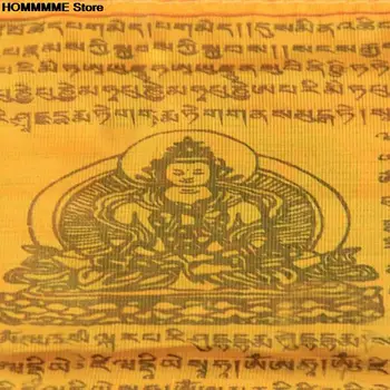 20 Lapų Religines Vėliavas Sodo Vėliavos Tibeto Budistų Prekių Spalva Spausdinimo Maldos Vėliavos Tibeto Reklama 5M Namų Dekoro 