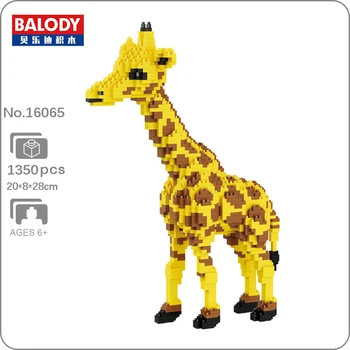 Balody 16065 Gyvūnų Pasaulyje Geltona Žirafa, Elnias Stovi Pet 3D 