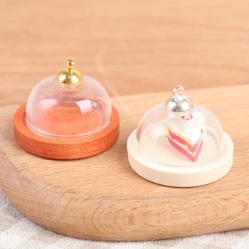 1:12 Miniatiūriniai Lėlių Tortą Padengti Desertas Padengti Vaisių Dėklas Saldainiai Jar Lėlės Žaislas 