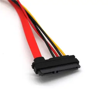 Suppion Molex 30cm SATA Combo 15 Pin Maitinimo ir 7 Pin Duomenų Kabelis 4 Pin Molex į Serial ATA Švino kabelis molex į sata maitinimo adapteris 