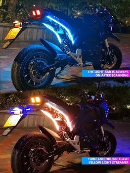 Motociklų Aksesuarų Teka Vandeniui Dekoratyvinis LED už Kawasaki Z650 Rmz 450 Kx 250 Yamaha Xt 660 Motociklų Enduro 