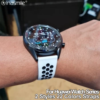 Nuostabi 22mm smart watch band Priedai apyrankė žiūrėti GT2 46MM GT 2e 20mm Dirželis Huawei žiūrėti GT2 42mm magic žiūrėti 2 