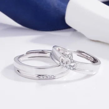 Mados pora žiedas moterų cirkonis žiedas, karūna vestuvių vyrų ir moterų laukinių žiedas karšto pardavimo 