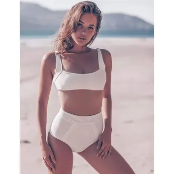Nauja Seksuali Derliaus maudymosi kostiumėlį Aukšto Juosmens Bikini 2020 Moterų maudymosi Kostiumėliai, Dviejų vienetų Bikini komplektas Bather Maudymosi Kostiumą Plaukti Dėvėti Lady K1955 