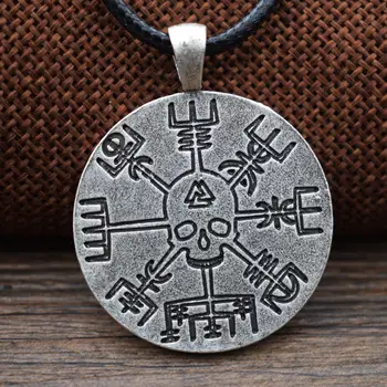 Retro Kaukolės Skeletas Karoliai Pakabukai Amuletas Kompasas Mados Mens Papuošalai 