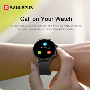 SANLEPUS Dial Ragina Smart Žiūrėti 2021 Naujas PPG+EKG Vyrai Moterys Vandeniui Smartwatch Širdies ritmo Monitorius Samsung 