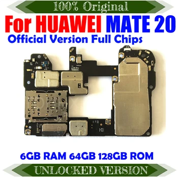 TDHHX Už Huawei MATE 20 Motininės Plokštės Originalus Oficiali versija, veikia Gerai Atrakinta Pagrindinių Grandinių ATRAKINTA 6+64GB 128GB