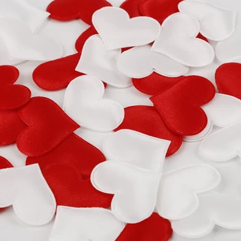 100 vienetų Sponge Širdies Formos Mesti Simulaion Žiedlapių Meilė-Lova, Pabarstyti Vestuvių Valentino Dienos Dovana, Namų Puošybai 