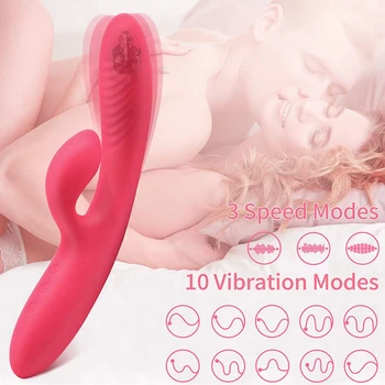 Clit Čiulpti Vibratorius Šildymo Čiulpia Licker Triušis Dildo Vibratorius G Spot Makšties Klitorio Stimuliatorius 10 Greitį Sekso Žaislai Moterims 