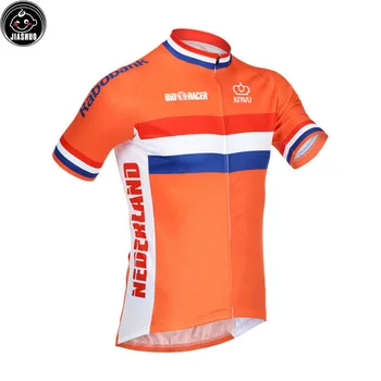 Klasikinio NAUJĄ iki 2017 m. Nyderlandų orange pro Bike Komanda Dviračių Džersis Orui Pritaikyti Jiashuo 