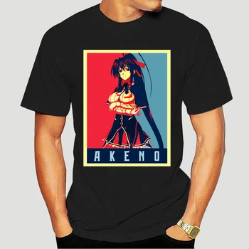 Vyrų marškinėlius Akeno Himejima Highschool DxD Anime Marškinėliai Akeno Highschool Dxd Marškinėliai Atspausdintas T-Shirt tees viršuje 9665A