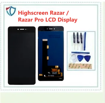 5.0 colių Kokybės Highscreen Razar / Razar Pro LCD Ekranas Jutiklinis Ekranas Asamblėjos Juoda Spalva Su nemokamais Įrankiais 