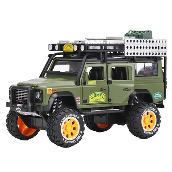 1:28 Kupranugaris Taurės Land Rover Defender Lydinio Lenktynių Automobilių Diecasts & Žaislinės Transporto priemonės Automobilio Modelį Off-road Transporto Automobilių Žaislai Vaikams Dovanos 