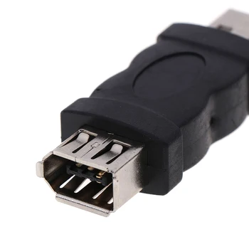 USB Jungtis 6pin USB 2.0 1394 Moterų Jack Male Kištuko Adapterį Firewire IEEE 1394 Su USB Male Plug Konverteris 