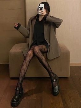 Japonijos lolita bowknot mergina sexy žvejybos tinklas kojinės LvKong nėrinių padaryti siamo kojinės