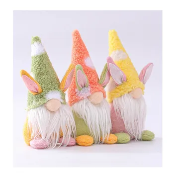 Easter Bunny Gnome Apdailos Velykų Beveidis Lėlės Velykų Pliušinis Nykštukas Namų Dekoracijos Vaikams, Žaislai Stovi Po #5G 
