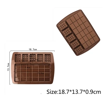 Silikono pliurpalas Šokolado Liejimo Formų kepimo Įrankiai Non-stick tortas pelėsių Želė ir Saldainių 3D PASIDARYK pats geriausias 